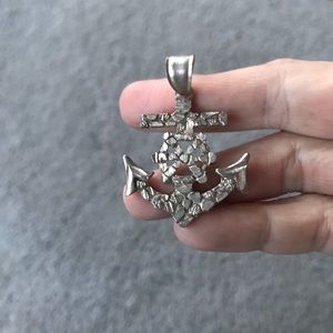 Silver anchor pendant